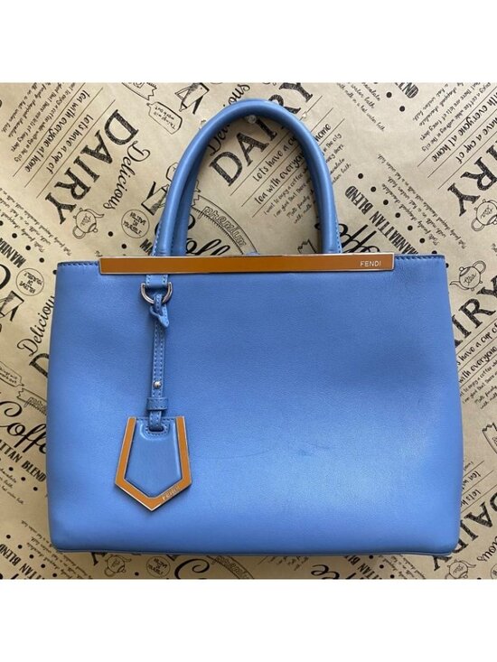 Fendi Handbags - Fendi Handbag Toujour Shoulder Light Blue Formal Travel